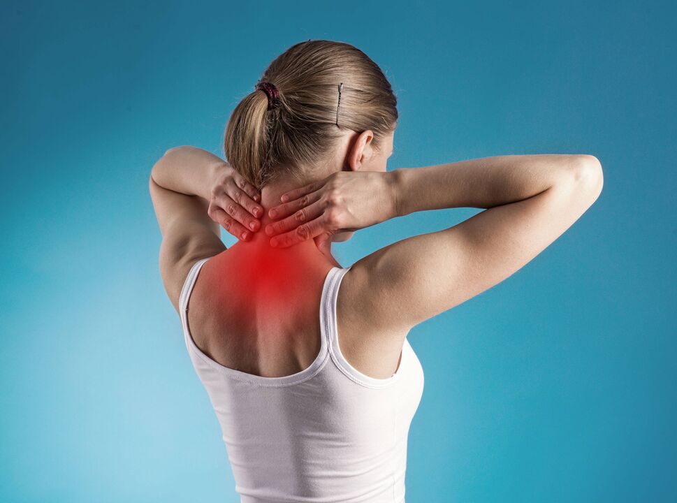 kaklo skausmas dėl osteochondrozės